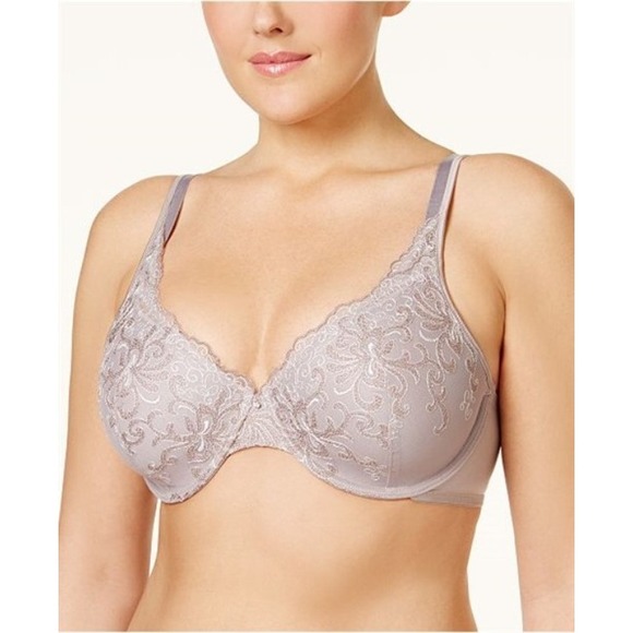 Playtex Other - NWOT Playtex 42DD Side Smoothing Embroidered Underwire Bra 4513 Taupe 113024